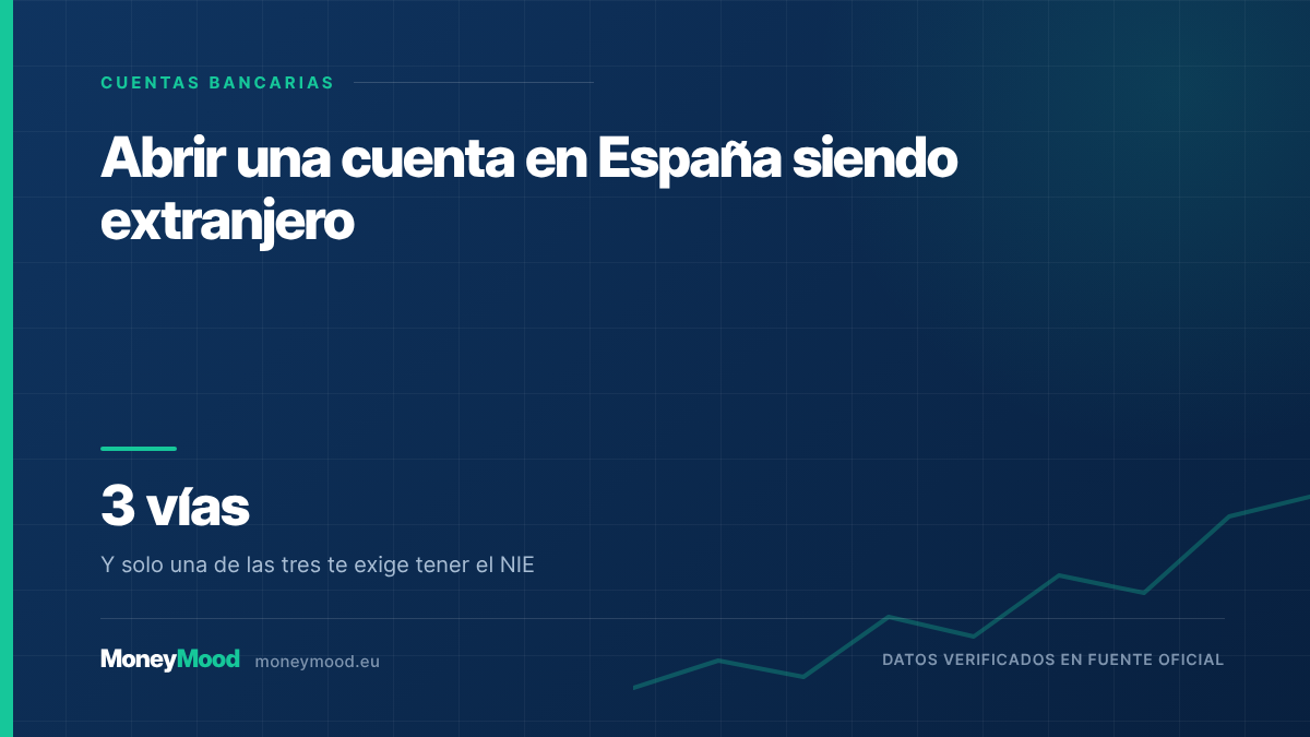 Abrir una cuenta en España siendo extranjero — 3 vías. Y solo una de las tres te exige tener el NIE