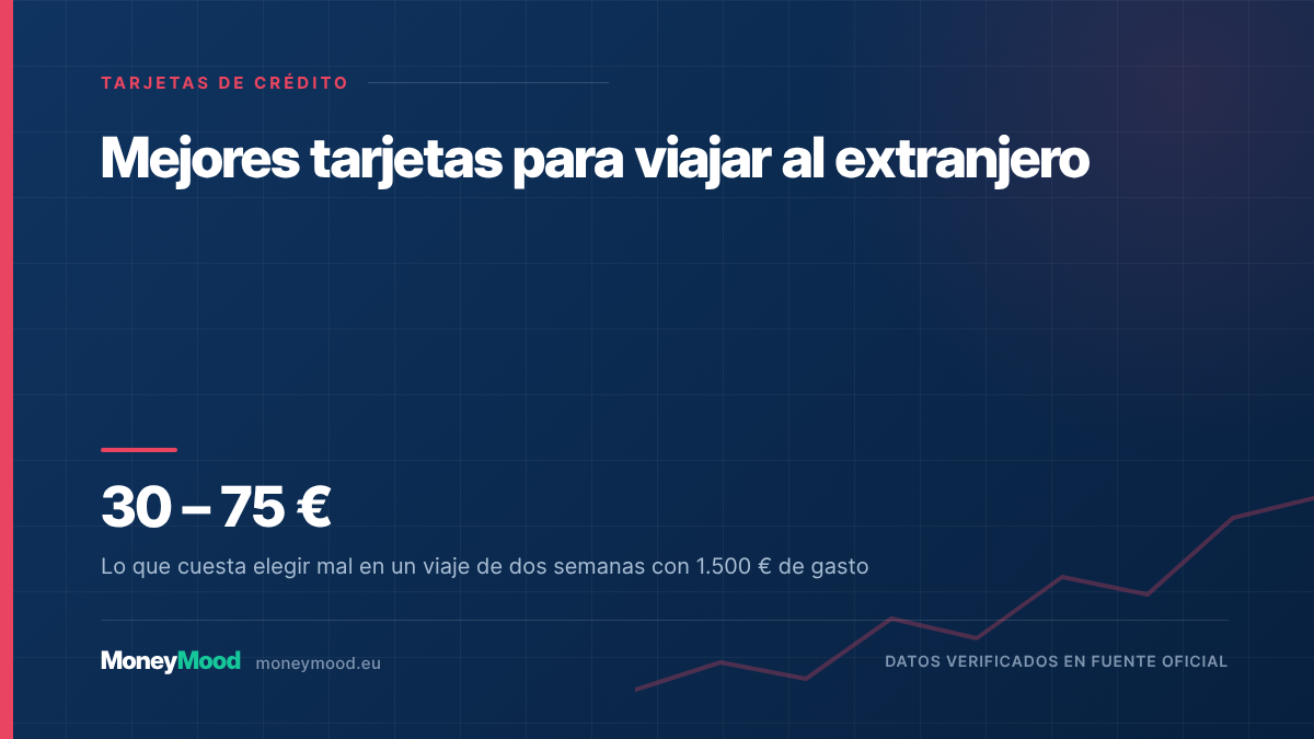 Mejores tarjetas para viajar al extranjero — 30 – 75 €. Lo que cuesta elegir mal en un viaje de dos semanas con 1.500 € de gasto