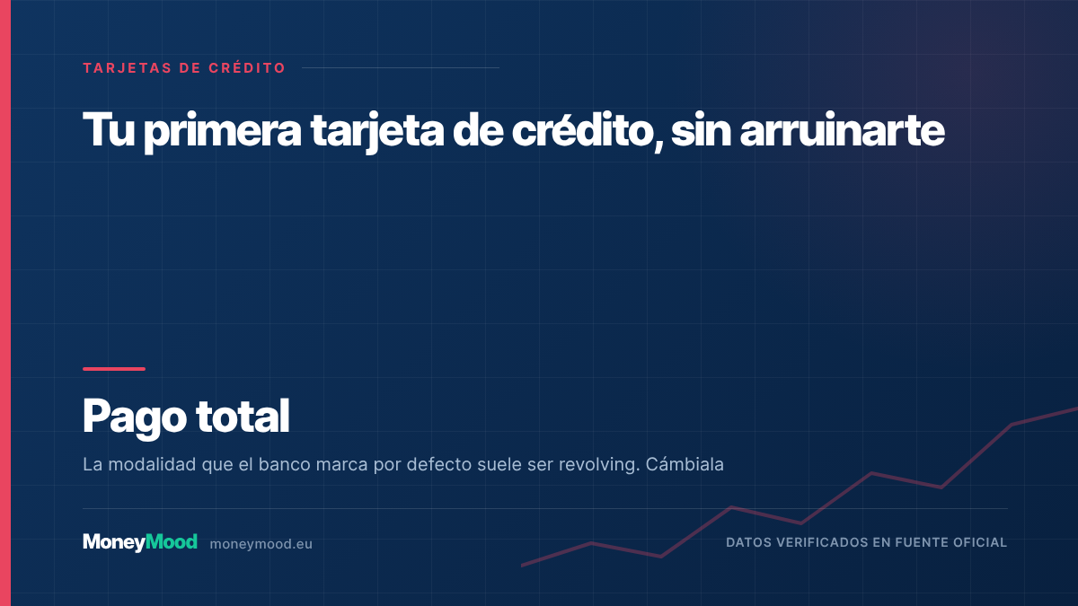 Tu primera tarjeta de crédito, sin arruinarte — Pago total. La modalidad que el banco marca por defecto suele ser revolving. Cámbiala